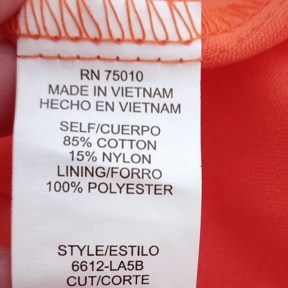 CITY TRIANGLES ORANGE EYELET ROMPER SZ.15 EUC - Picture 7 of 8